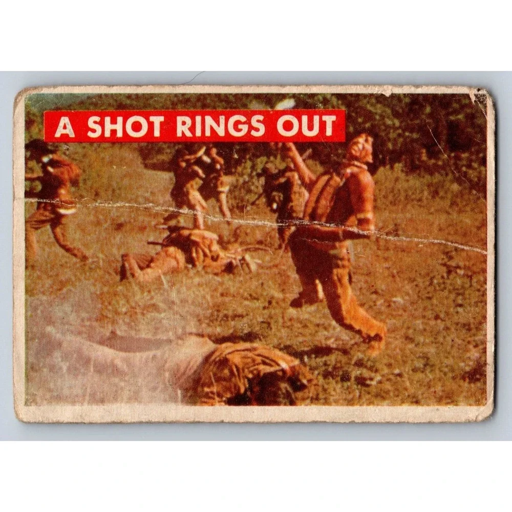 Walt Disney's Davy Crockett A Shot Rings Out 1956 Topps 21A
